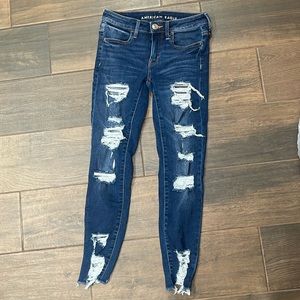 American eagle jegging crop size 2